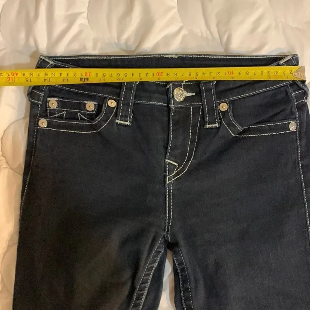 True Religion Super Skinny Size 27 Black